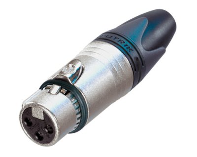 Neutrik XLR kabel fatning hun med ekstra RF afsk�rmning