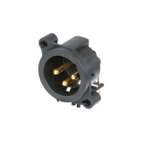 Neutrik XLR chassis han-stik til H-pcb
