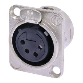 Neutrik XLR chassis fatning hun