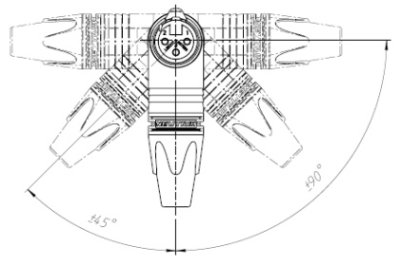 XLR kabelkontakt hun, vinkel, guldkontakter