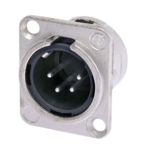 XLR chassis han-stik