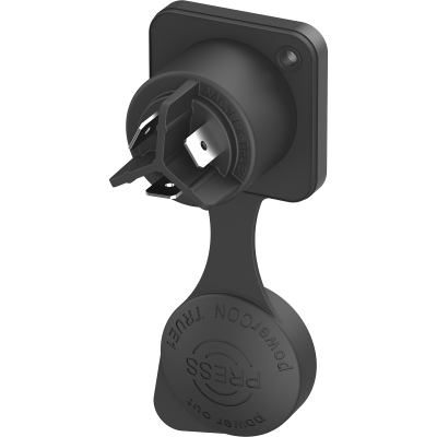 Neutrik TrueCon 3P hona chassikontakt Power out, med skydd