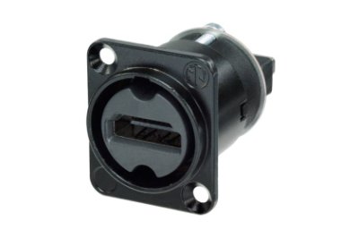 Neutrik HDMI chassis fatning V1,3 & 2,0 kompatibel med 4K, sort hus