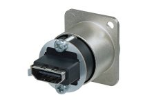 Neutrik HDMI chassis fatning V1,3 & 2,0 kompatibel med 4K, sort hus