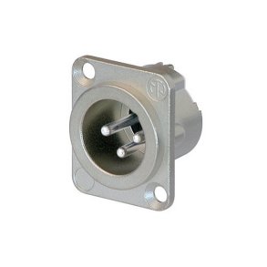 Neutrik XLR chassis stik med l�s, duplex gc