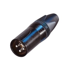 Neutrik NC3MXX-BAG 3P XLR kabelkontakt han, Sort