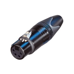 Neutrik NC4FXX-BAG 4P XLR kabelstik hun, Sort