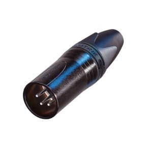 Neutrik NC4MXX-BAG 4P XLR kabelstik han, Sort