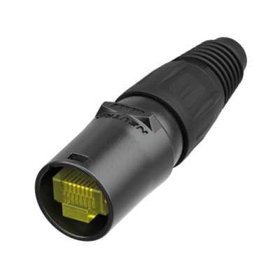 Neutrik etherCON RJ45 kabelhus, Sort