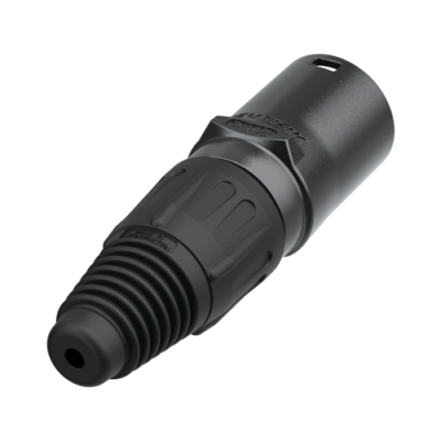 Neutrik etherCON RJ45 kabelhus, Sort