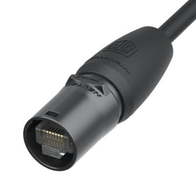 Neutrik etherCON Top RJ45 kabelhus, IP65, Sort
