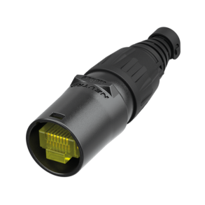 Neutrik etherCON RJ45 kabelhus, Sort