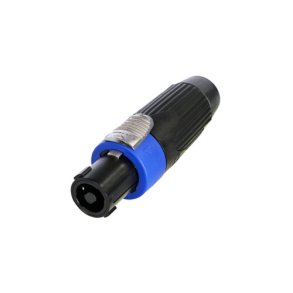 Neutrik 4 pol SpeakON kabelstik, hun, Sort