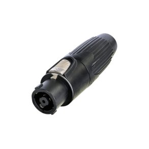 Neutrik 8 pol SpeakON kabelstik, hun, Sort