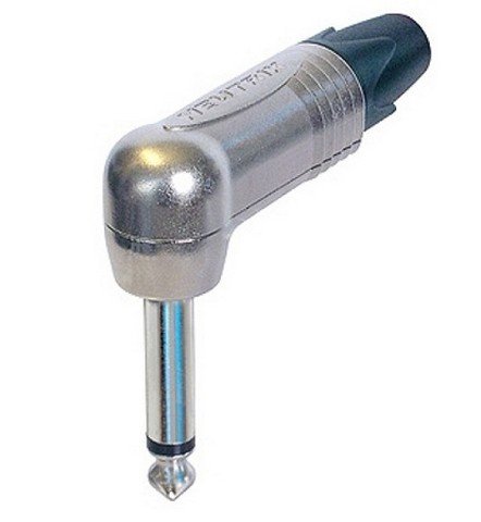 Neutrik NP2RX mono vinkel jack kabelstik, blank