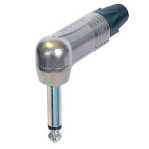 Neutrik NP2RX mono vinkel jack kabelstik, blank
