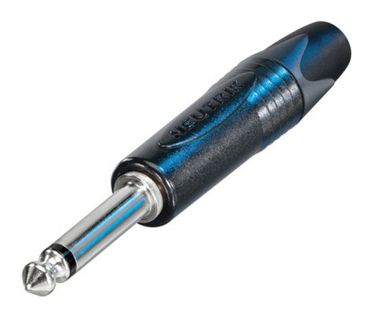 Neutrik NP2X-BAG Jackstik mono, svart hus