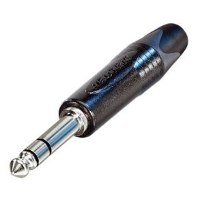 Neutrik NP3X-BAG stereo jackstik s�lvkontakt, Sort