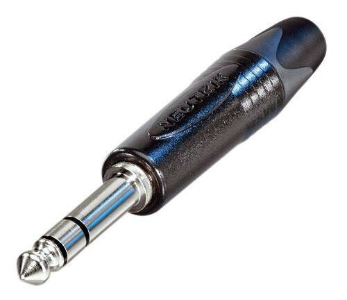 Neutrik NP3X-BAG stereo jackstik slvkontakt, Sort