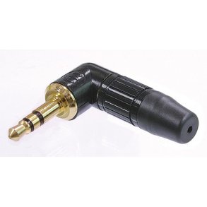 Neutrik minijack stereo vinkelstik NTP3RC-B, Sort