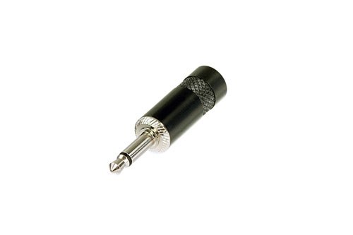 REAN Mini jackstik mono, sort hus