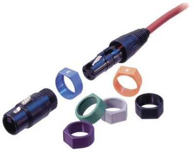 Neutrik farvering til XLR X-serie, flere farver
