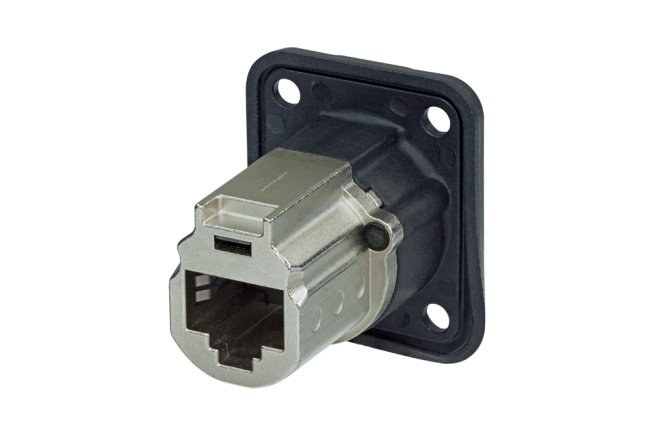 RJ45 CAT6A etherCON hona chassi genomfring, IP65