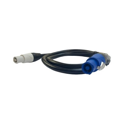 NexumCable str�mkabel 3G1,5 med power stik gr� / bl� stik