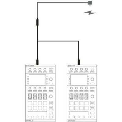 Native Instruments Traktor PSU splitter kabel