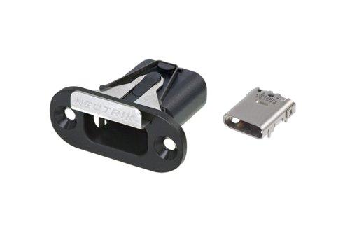 Neutrik USB-C chassis gennemfring med USB I/F til PCB