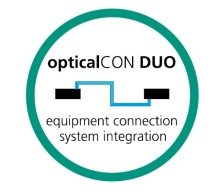 Opticalcon duo chassisgenomf�ring, svart krom