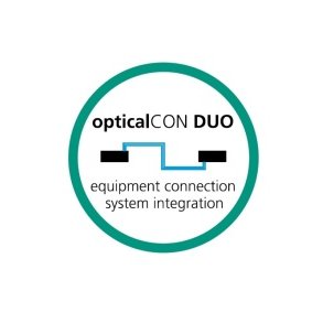 Opticalcon duo chassis gennemf�ring, sort krom