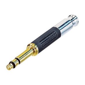 Neutrik Jackstik BANTAM, svart hus, guld kontakter