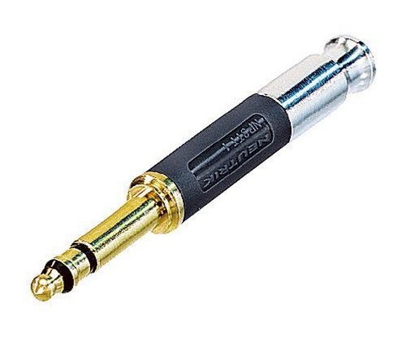 Neutrik Jackstik BANTAM, svart hus, guld kontakter