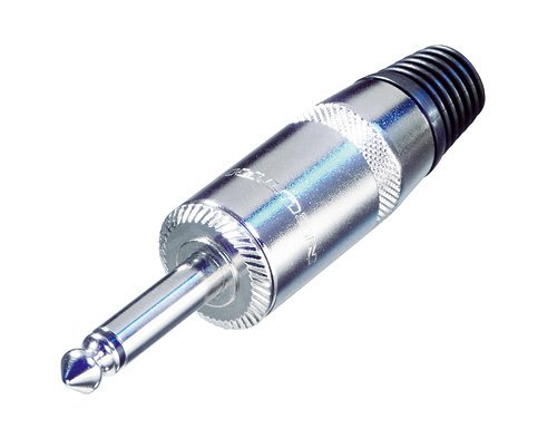 REAN Jackstik i metalhus, mono til 9mm kabel