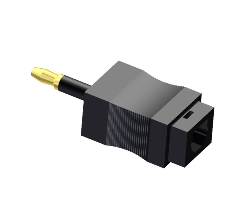 ProCab Optical adapter Toslink > Miniplug