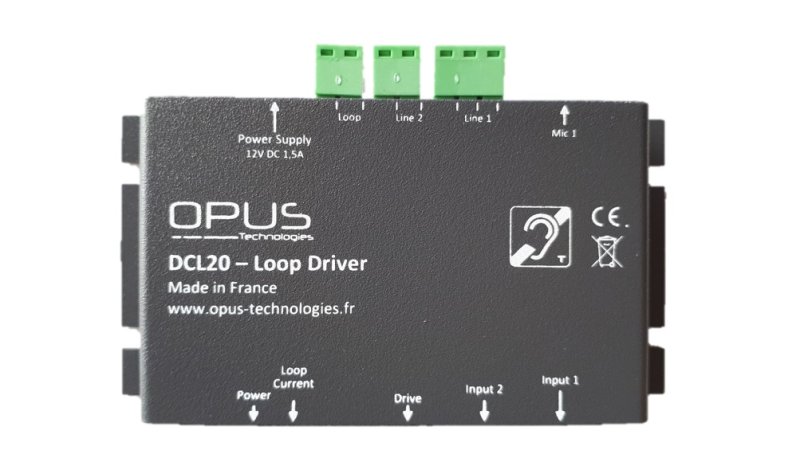 Opus teleslynge forstrker DCL20 3,5 Amp til sm rum