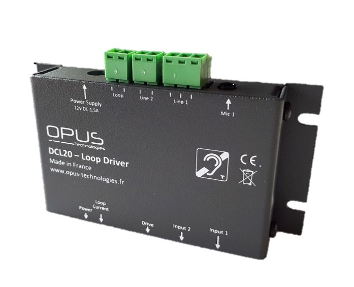 Opus teleslynge forstrker DCL20 3,5 Amp til sm rum