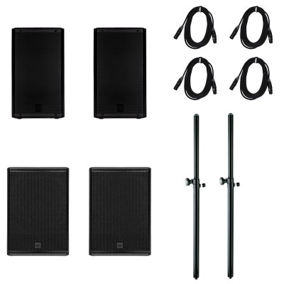 RCF PA s�t med 2 x ART912-A og 2 x SUB705-A