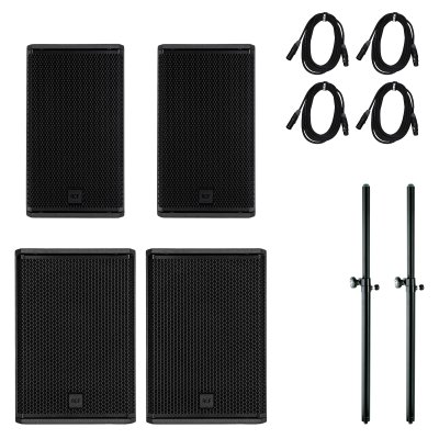 RCF PA s�t med 2 x NX910-A og 2 x SUB702-A