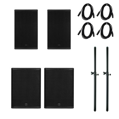 RCF PA s�t med 2 x NX915-A og 2 x SUB708-A