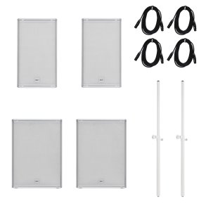 RCF PA s�t med 2 x NX932-AW og 2 x SUB18-AXW Hvid