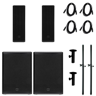 RCF PA s�t med 2 x NXL14-A og 2 x SUB15-AX