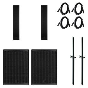 RCF PA s�t med 2 x NXL24-A mk2 og 2 x SUB8003-AS mk3