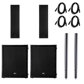 RCF PA s�t med 2 x NXL44-A mk2 og 2 x SUB8004-A