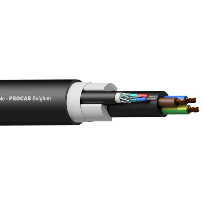 ProCab Signal & power kabel 3G2,5, =17,5 mm, Avklipp