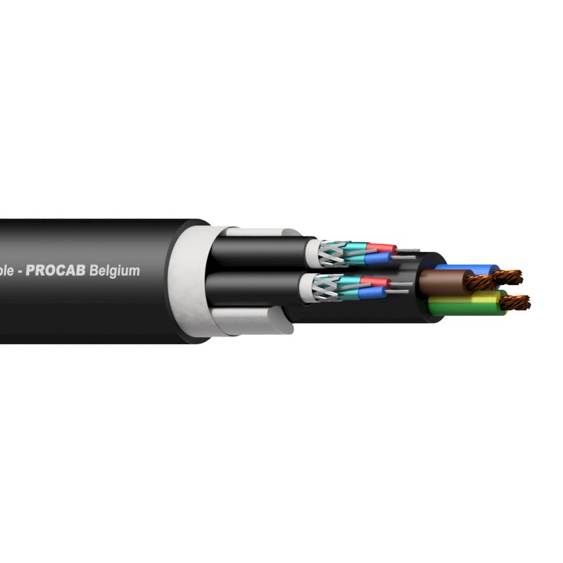 ProCab 2 x Signal & power kabel 3G2,5, =18,0 mm, Afklip