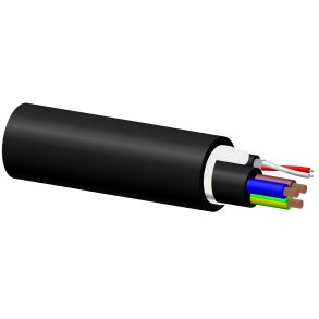 ProCab Signal & power kabel 3 x 2,5 mm� 1 m afklip
