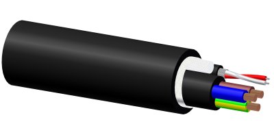 ProCab Signal & power kabel 3 x 2,5 mm 1 m afklip