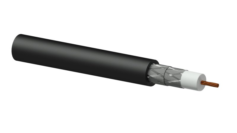 ProCab Video SDI coax kabel 75 Ohm, 1m afklip